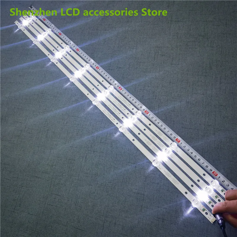 8 lamp for GC43D08-ZC22AG-17 15 23 13 303GC430044 303GC430043 un43j5200af un43j5202 857MM 43inch use aluminium 100%new 3v