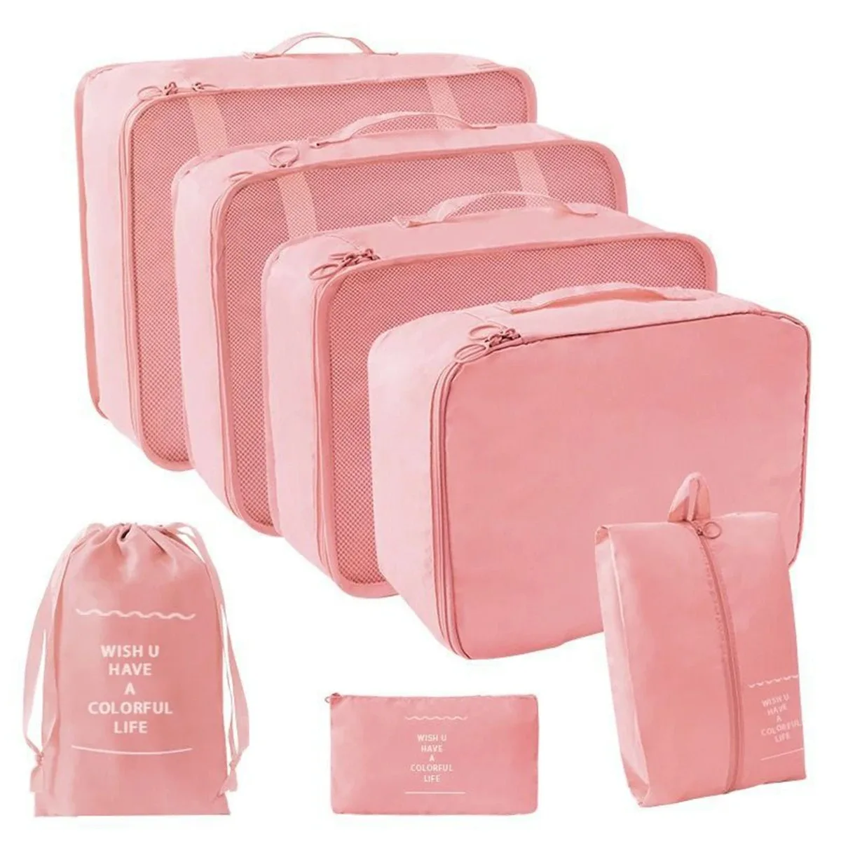 7pcs Set Pink