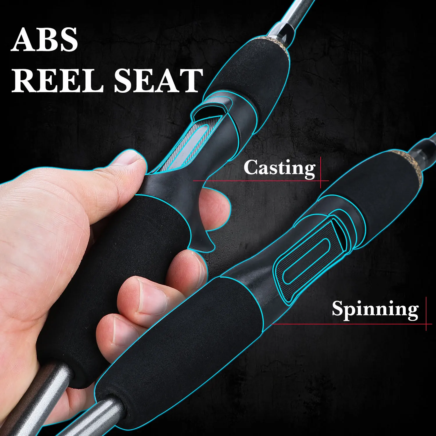 Sougayilang 5-Piece Carbon Fiber Fishing Rod 3