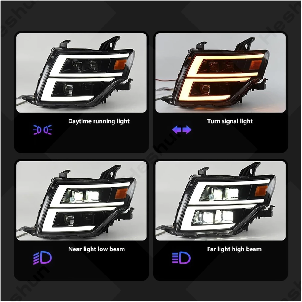 LEDヘッドライトアセンブリ,三菱小型車用照明,パジェロ,v97,v93,v95