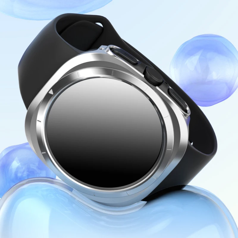 Sleek Matte Hard PC Protective Case for Smartwatches - Fall-Prevention Bumper Cover