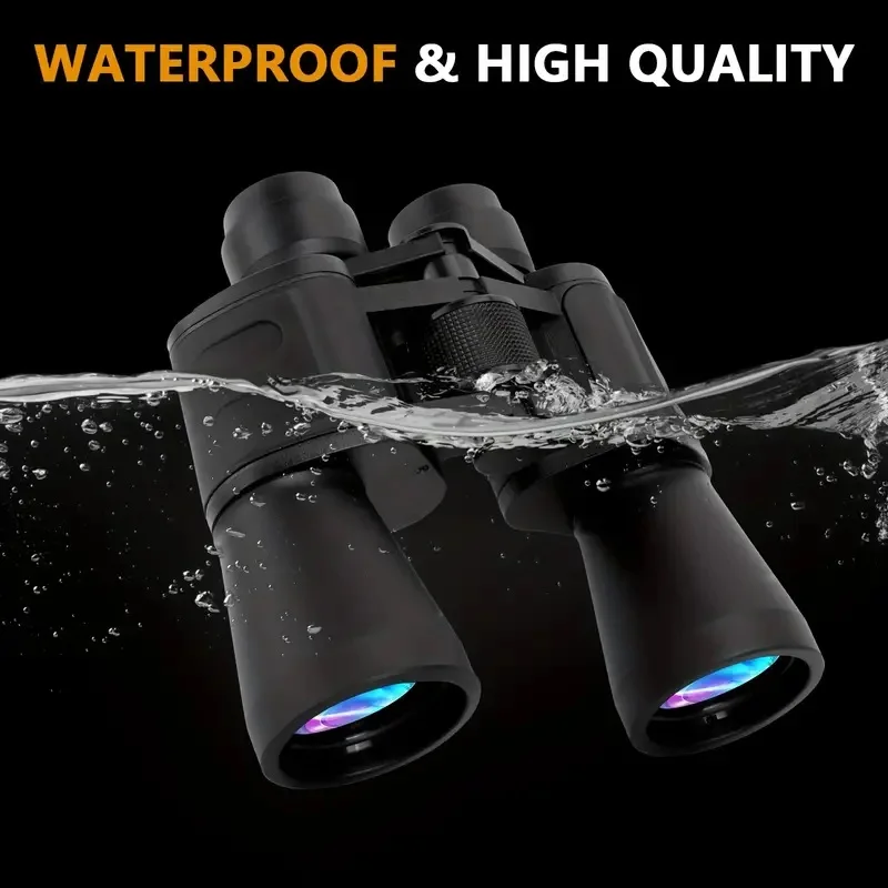 Military 20x50 Powerful Long Range Binoculars Zoom HD BAK4-Prism High Magnification Professional Telescope for Hunting Tourism 2