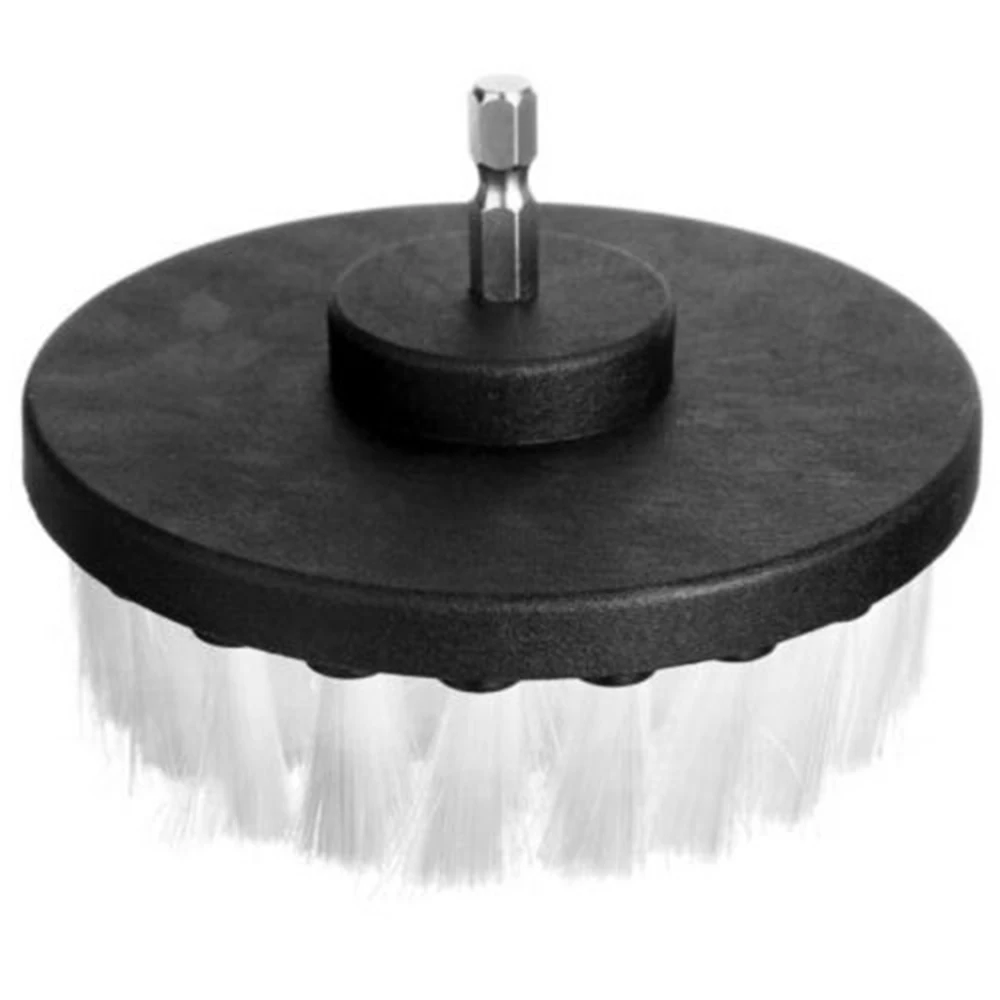 4in Electric Drill Brush Plastic Bristles For Carpet Tile Leather