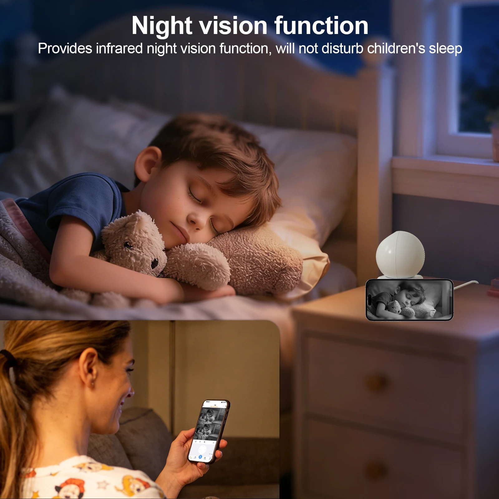 ARCCTV 4MP Dual Lens WiFi Surveillance Camera HD Two Way Talk IR Night Vision Security Wireless Camera 360° View Auto Tracking 4