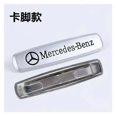 2pcs 3D 금속 AMG 자동차 좌석 엠블럼 등받이 머리 받침 클립 콘솔 장식 배지 인테리어 장식 스티커 액세서리