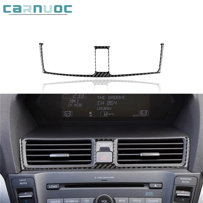 

Central Vent Surround For Honda Acura TL 2009-2014 Without Navigation Carbon Fiber Stickers Car Interior Decorative Accessories