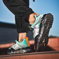 Rubber Fashion Men's Vulcanize Shoes Outsole Shoe 2024 Autumn New Male Sneakers Comfortable Non-slip Men Shoes Height Increasing 2