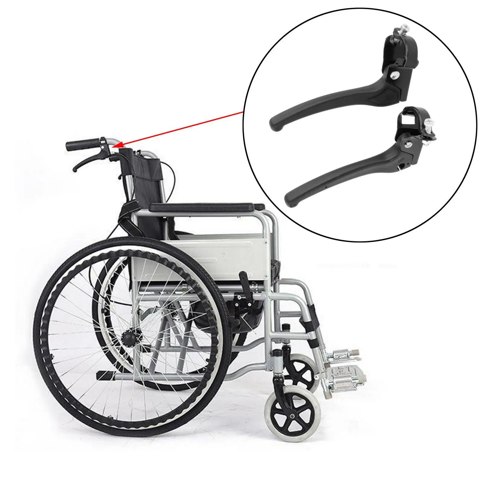 Wheelchair Brake Levers wheelchair brake levers Parts Professional Accessories Wheel Locks Protection