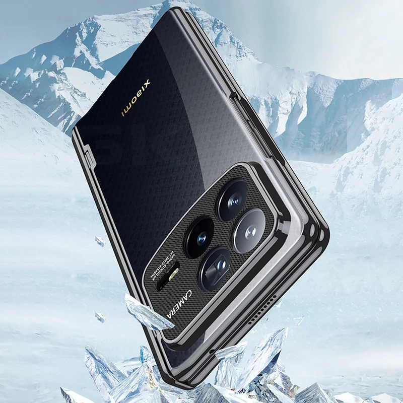 Magnetic Hinge Bracket Plating Case for Xiaomi Mix Fold 4 Outer Screen Glass Pro