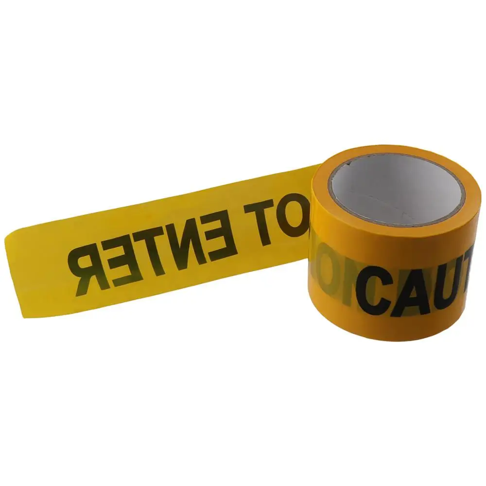 Yellow Caution Tape Roll Do Not Enter, Halloween Caution Tape Safety Barrier Hazard Warning Barricade for Danger/Hazardous