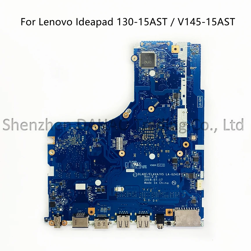 Laptop Motherboard para Lenovo Ideapad 100 Original Dlade La-g241p Amd a4 A6-9225 A9-9425 Cpu Ddr4 13015ast V145-15ast 100 Novo - Imagem 4