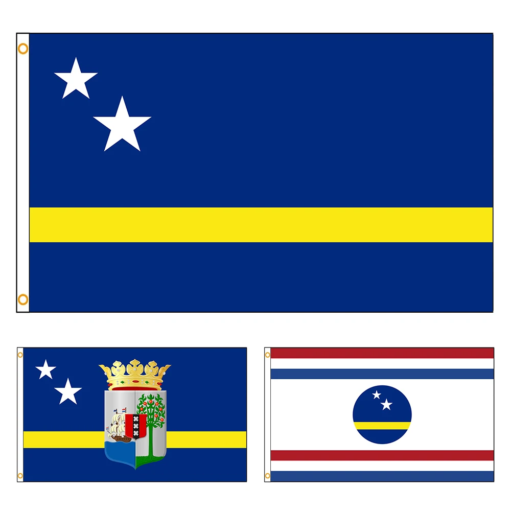 

90x150cm Curaçao (The Governor of Curacao)Flag Constituent Countries of The Netherlands Banner Decoration FLAGLAND