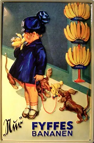 

Bananas Girl Theme Metal Tin Sign 8x12 Inch Home Kitchen Travel Decor Retro Tin Sign