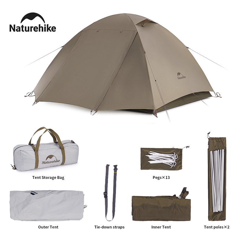 Naturehike 2024 New Camping Tent Waterproof UPF50+ UV Protection Beach Tent Outdoor Portable Hiking Large Space Canopy Tents
