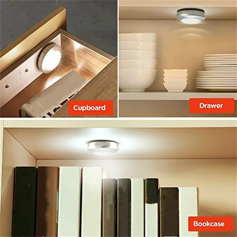 LED Dormitory Bedside Night Light Car Reading Light Use AAA Battery Emergency Light Indoor Decorative Magnetic Ceiling Light 3