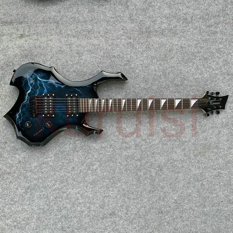 フレーム付きエレキギター,6弦,メタルハムバッカー24フレット,2