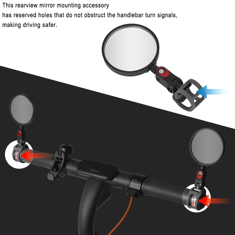 Rückspiegel Rückspiegel für Ninebot MAX G3 G2 G30 ZT3 Pro GT3 F3 E2 F2Pro F2Plus C2Pro E8 F40 P100 Elektroroller – Detail 7