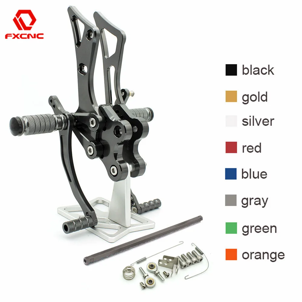 

For Yamaha FZ1 FZ8 FAZER 2001 2002 2003 2004 2005 Motorcycle CNC Aluminum Rearset Footpeg Foot Pegs Pedal Rearsets Footrest