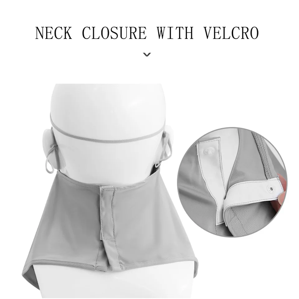 アンチUVティシェードマスク、拡大ネックガード、通気性のある速乾性