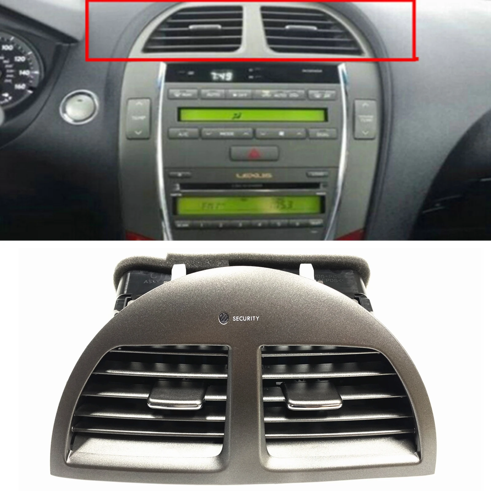 

Dashboard A/C Air Vent Center Outlet Dash Board Panel Conditioning Fresh Grille For Lexus ES350 2007-2009 Base Version