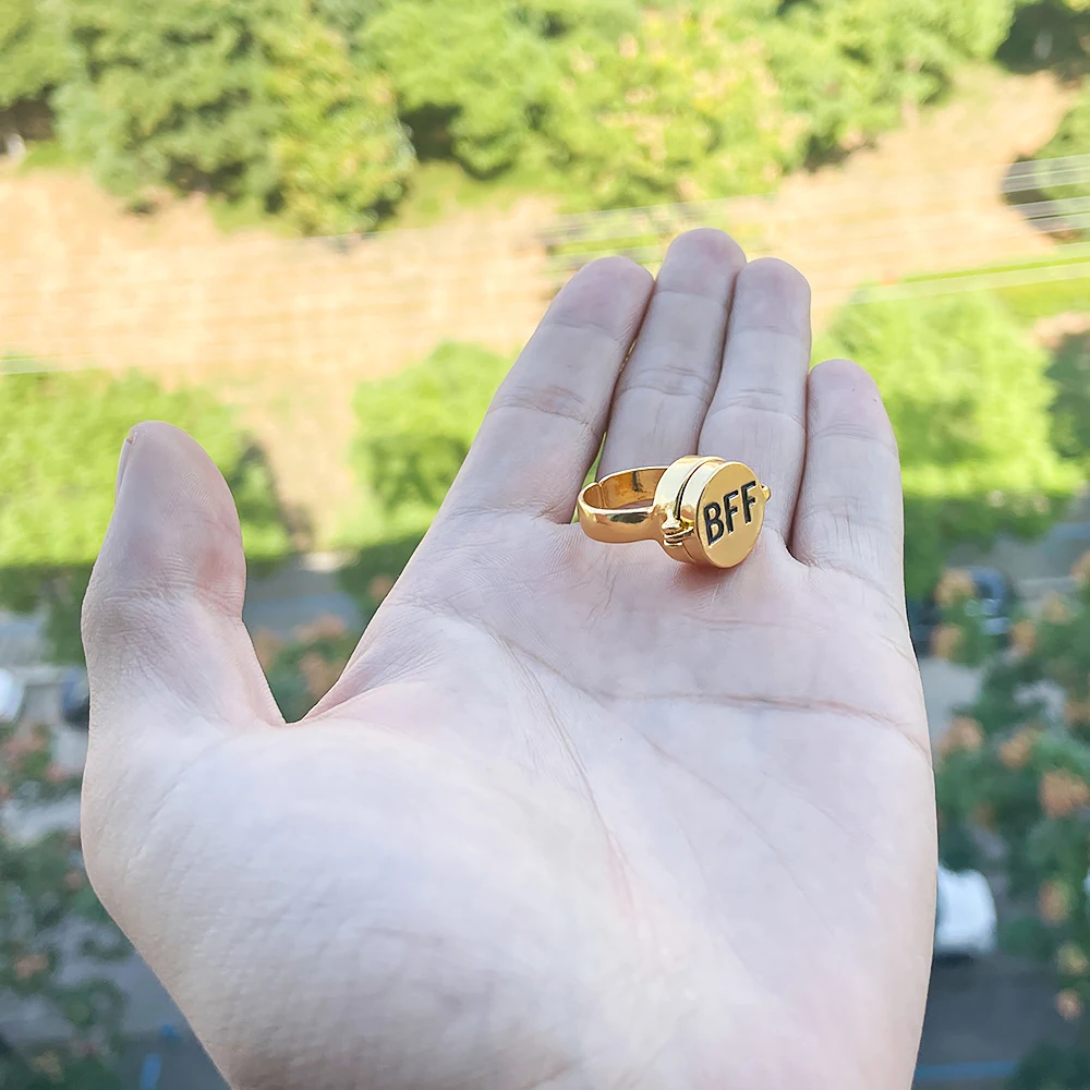 Jewelry Friends Forever Ring Anime BFF Best Friends Forever Ring