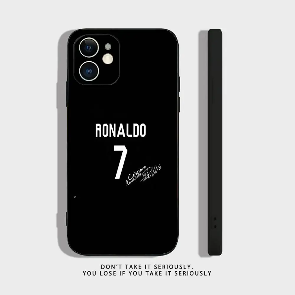 CR7 Football Legend Soft Black Shockproof Phone Case