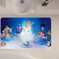 MINISO Disney Cinderella Floor Mat Anti-Slip Kitchen Bedroom Handmade Tufted Rug Carpet Living Room Entrance Rug 2