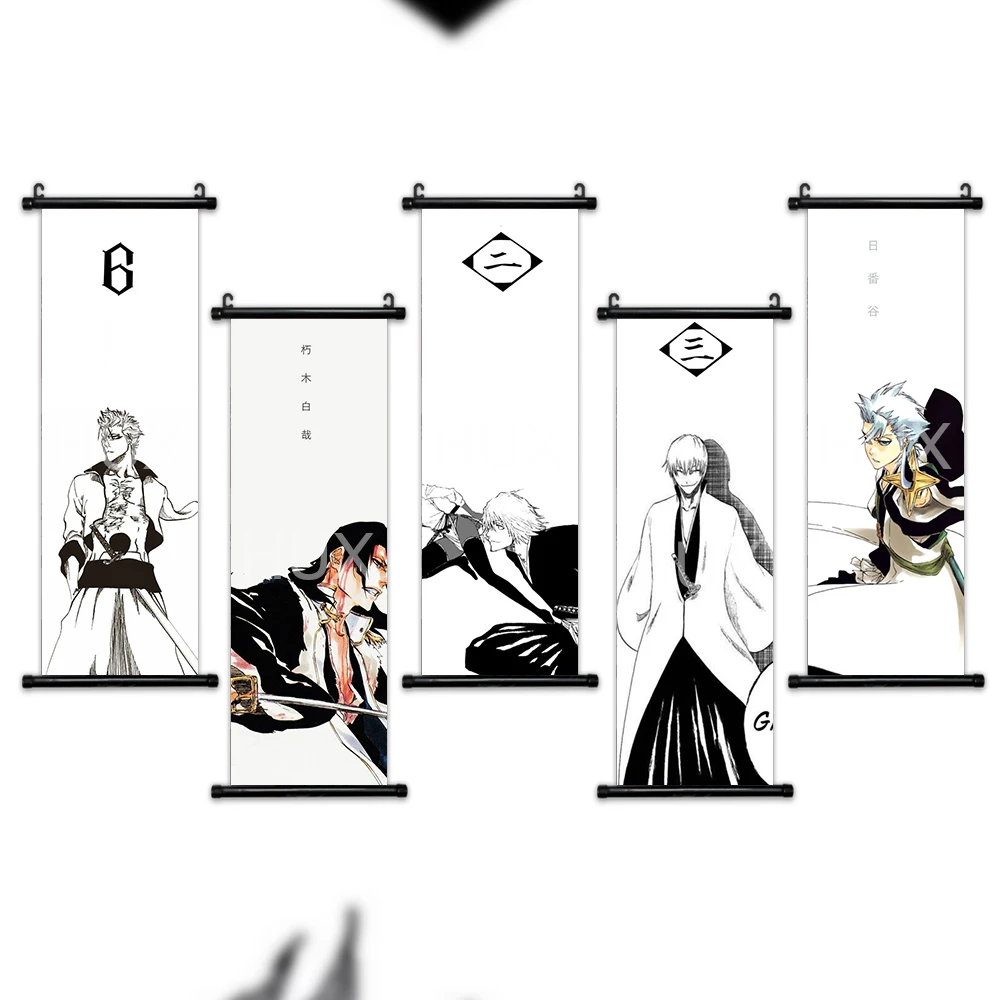 Death Note Hanging Scroll Poster Kuchiki Rukia Canvas Custom Prints Pictures Decorative Painting Anime Characters Wall Art Mural