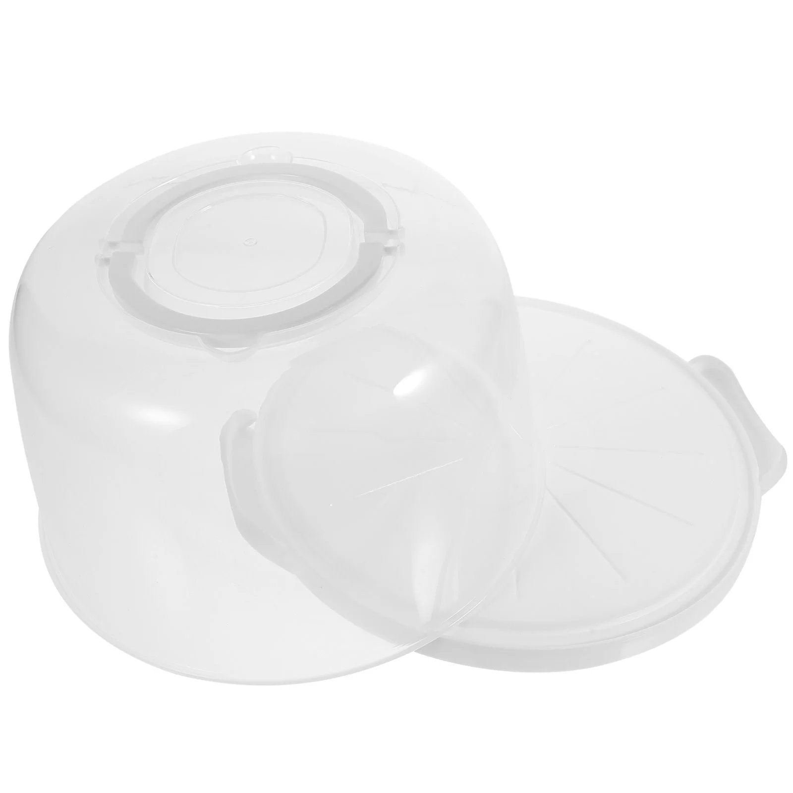 

Plastic Cake Carrier Lid Handle Round Pie Saver Cupcake Box Cake Keeper Case Bread Cake Carrying Box Transport Cake Holder Tray