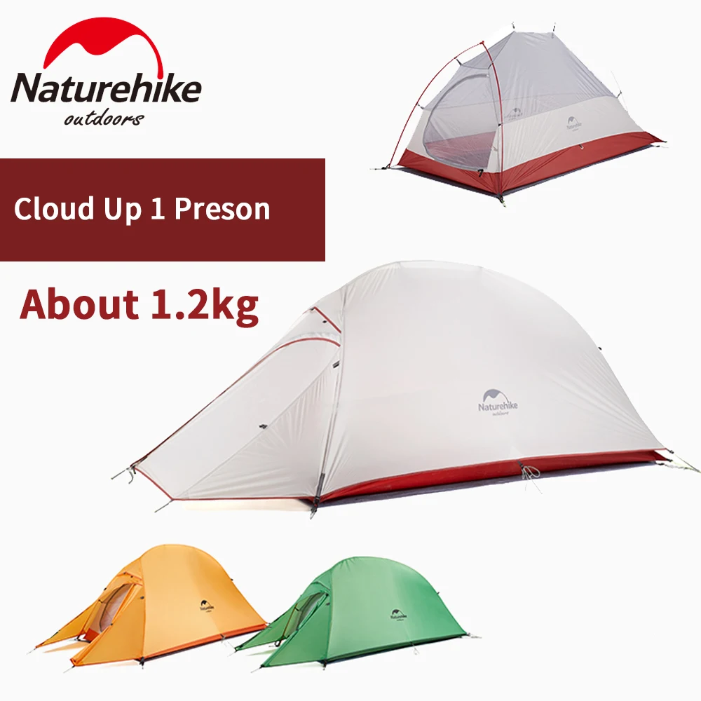 Naturehike Cloud Up 1 Tent Ultralight Camping Dome Single Tent for