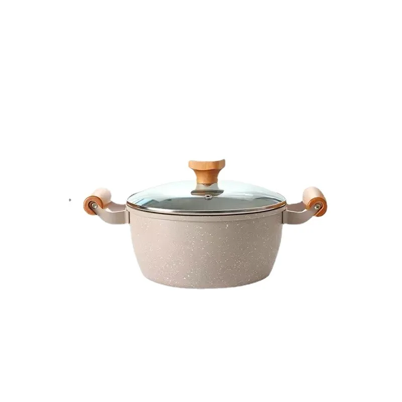 

Large Capacity Japanese Non-stick Soup and Stock Pot for Home Use