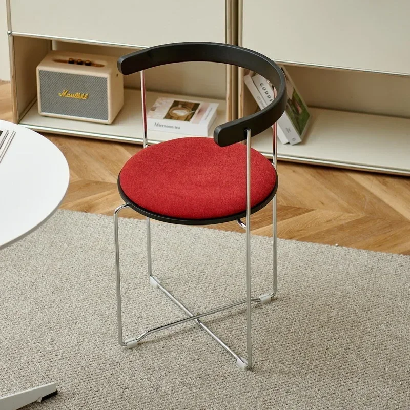 Solid Wood Nordic Vintage Folding Dining Chairs Small Simple Modern Backrest Makeup Chair Household Dining Room Furniture