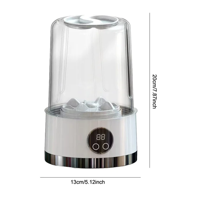 Mini lavatrice portatile da 1000 ml, biancheria intima senza fili, tazza per lavare, tazza per bucato, per appartamento, dormitorio, hotel, viaggi e campeggio 6