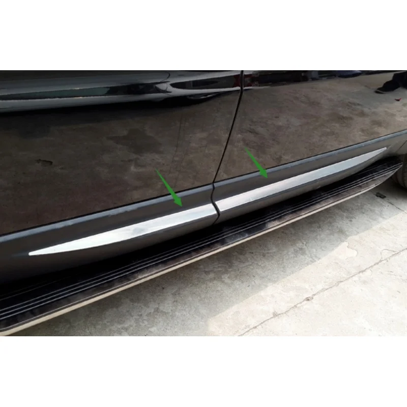 

For Land Rover Range Rover Sport 2014 2015 2016 2017 Stainless Steel Silver Matt Car Door Molding Cover Trim Car Accessories