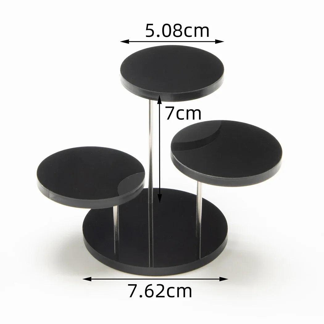 

New Practical Durable Display Stand Acrylic Jewelry Ring 3 Tray Cupcake Stand Fashion Gift Multi-layer Show Rack