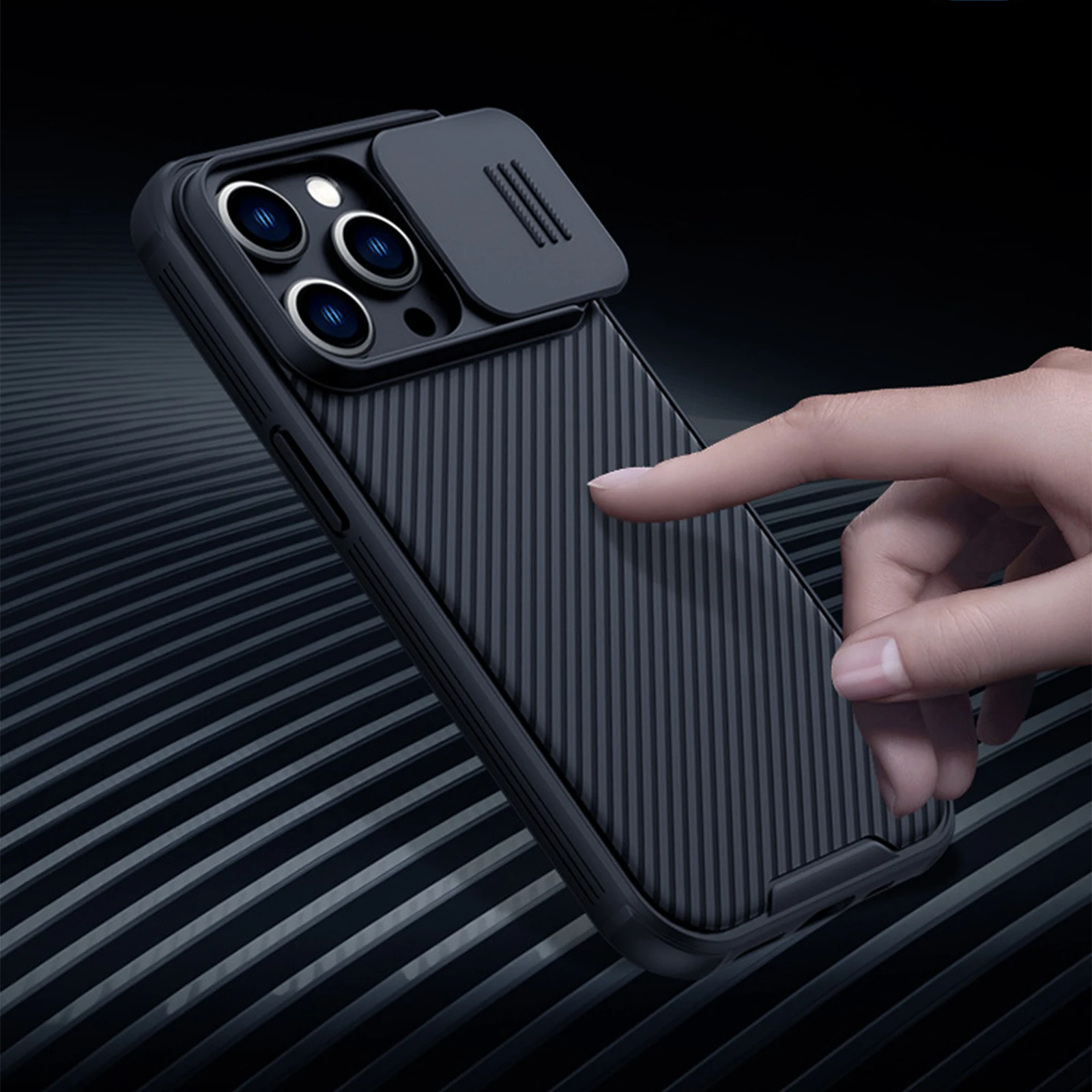 

Case for iPhone 14 Pro Max with Slide Camera Lens Protection Magnetic CamShield Phone Cover Compatible with For iPhone 14 Plus