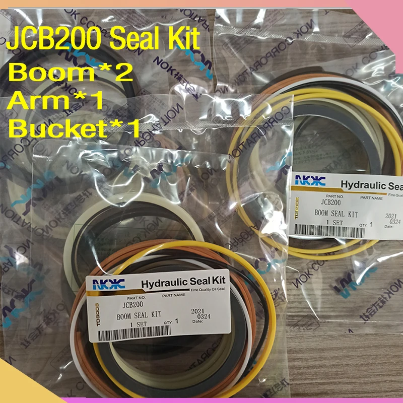 

4 Sets JCB200 Seal Kit BOOM / ARM / BUCKET Excavator Cylinder Seal kits 331/39036 331/39041 331/39047
