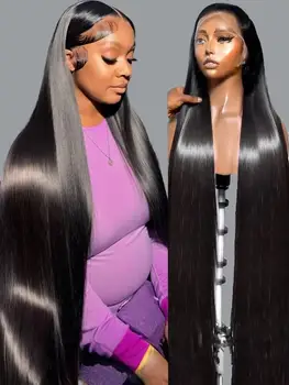 Extra Long Bone Straight Lace Wig 1