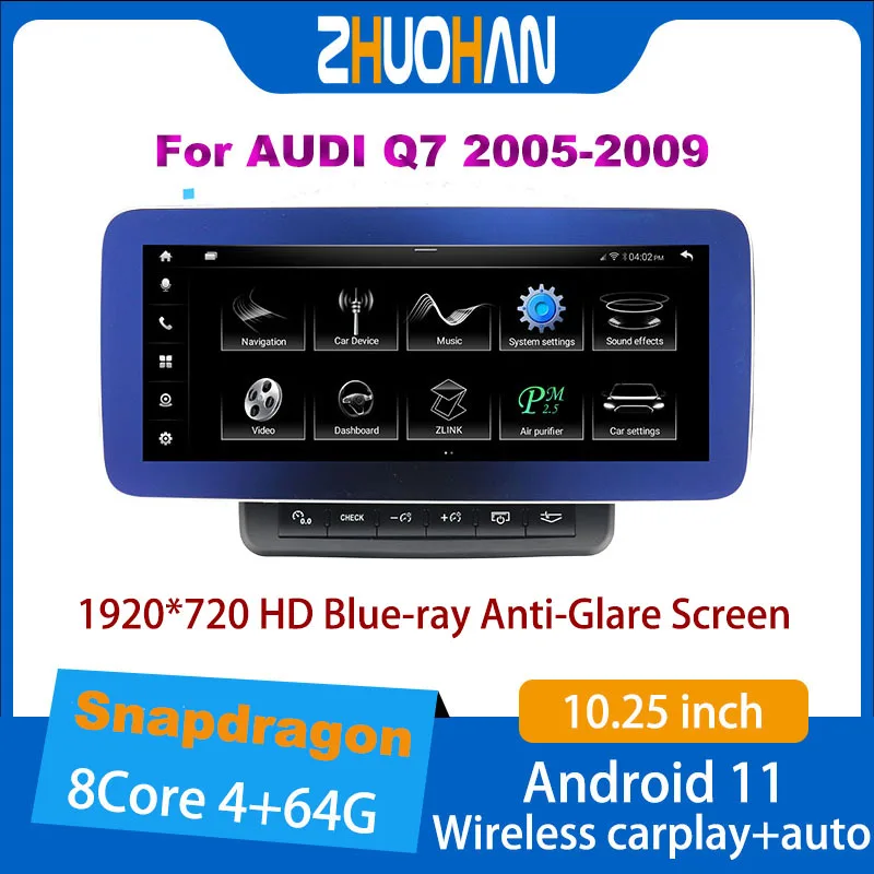 

Автомобильный радиоприемник на Android, аудиоплеер, HD мультимедийный GPS для AUDI Q7 2005-2009, DSP-навигация, автомобильный стерео DVD-плеер, беспроводной Carplay