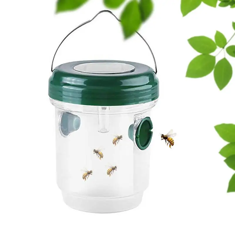 

Outdoor Wasp Trap Fruit Fly Capture Solar Powered LED Light Orchard Nontoxic Waterproof Insect Killer Control Hornet Traps