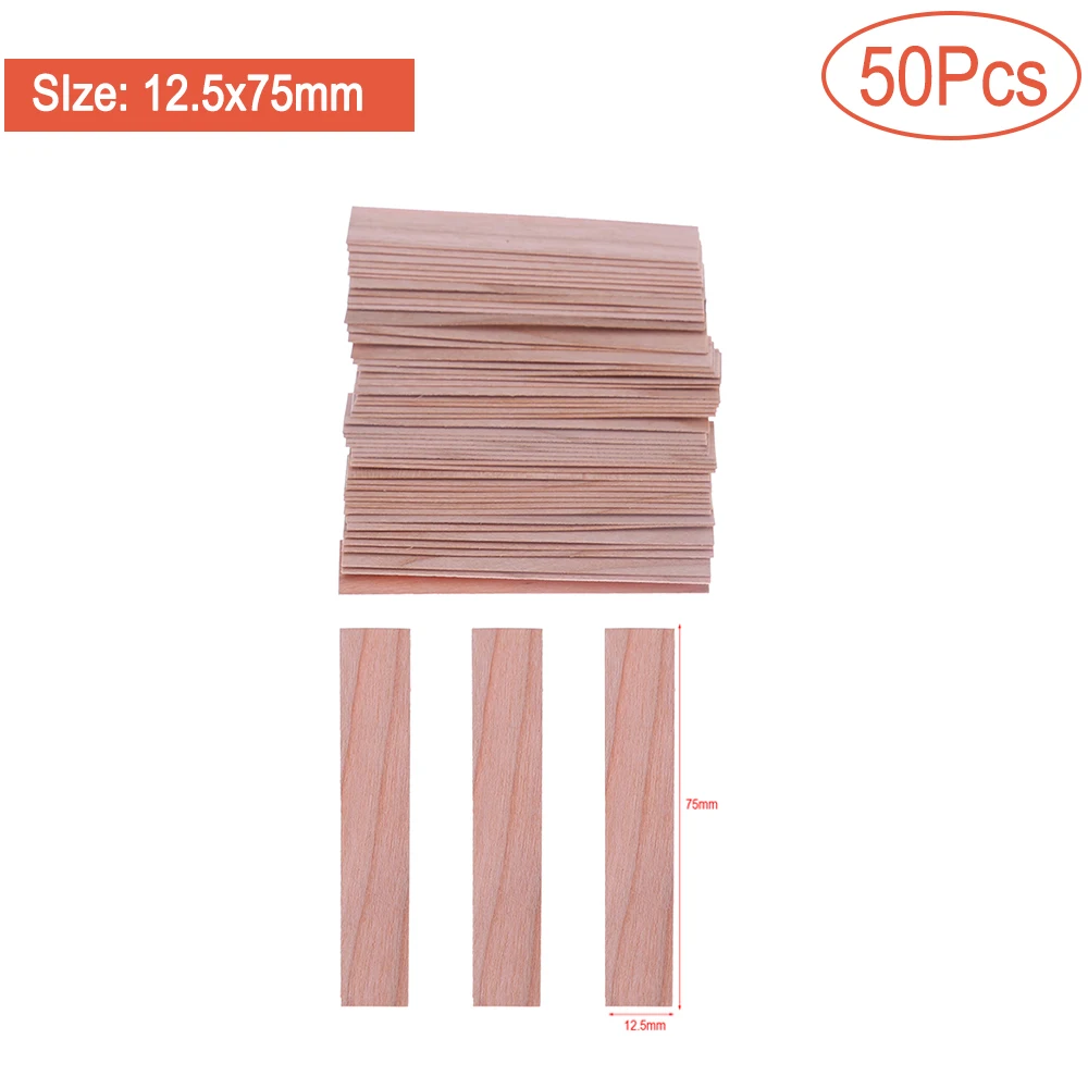 30pcs Wood Natural Candle Wicks With Clip Base Wooden Candles