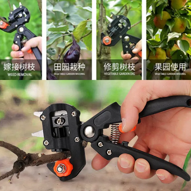 3 Formájú Pengék Oltó Metsző Kerti Szerszám Professzionális Ágvágó Szekció Növényi Olló Gyümölcsfa Ollót - Image 6