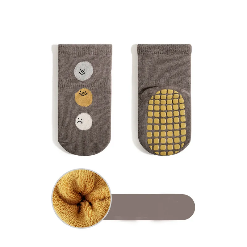 5 Pairs Four Seasons Cartoon Infant Baby Socks for 0-5Y Anti-Slip