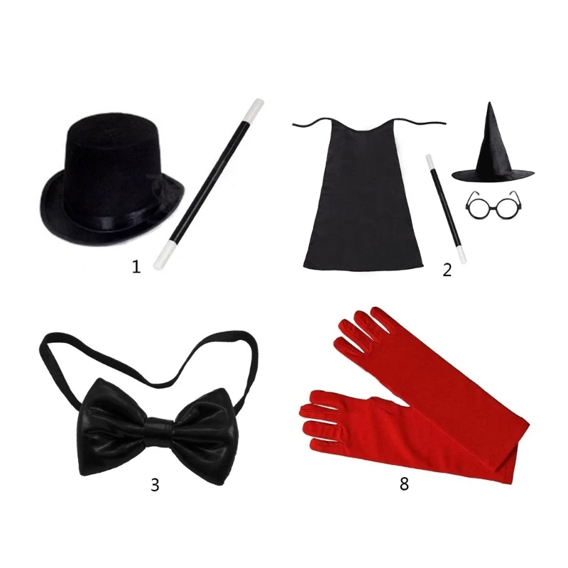 Kids Adults Magician Wizard Role-playing Game Costume Halloween Cosplay Outfit