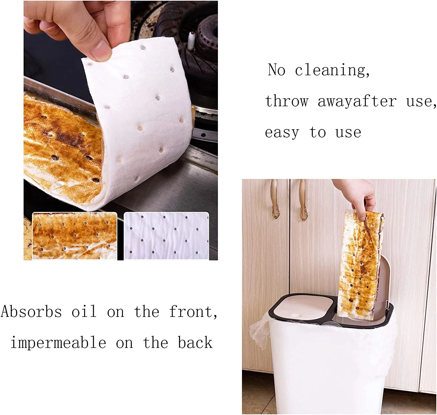 Grease Filter Paper Carbon Non-woven Oil Fume Oil Absorption Filter Membrane Universal Range Hood Range Hood Kitchen Tools 5