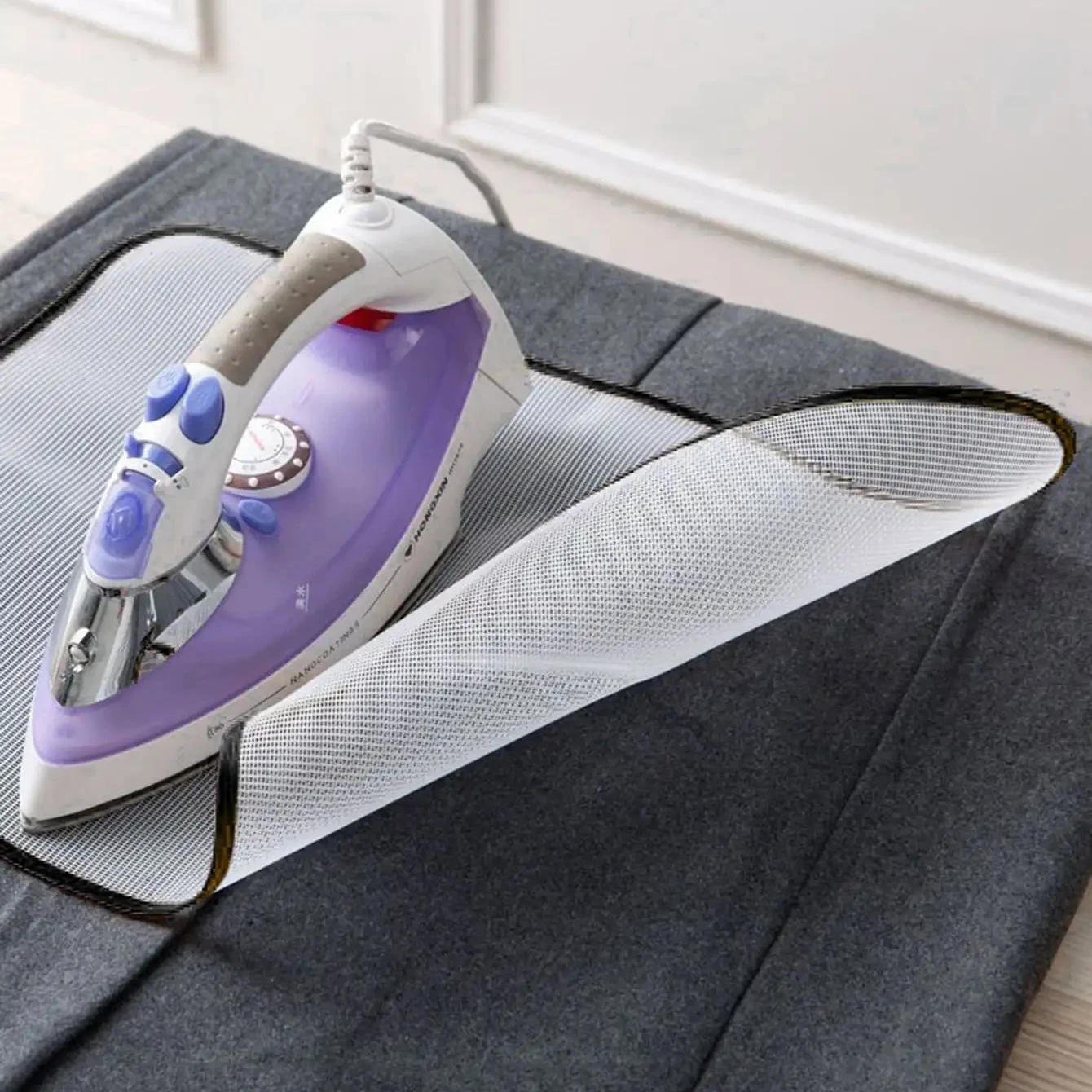 1pc-Household Mesh Fabric For Ironing Board Pads Clothes Net High Temperature Protection Iron Pad Against Burn Mat Cover