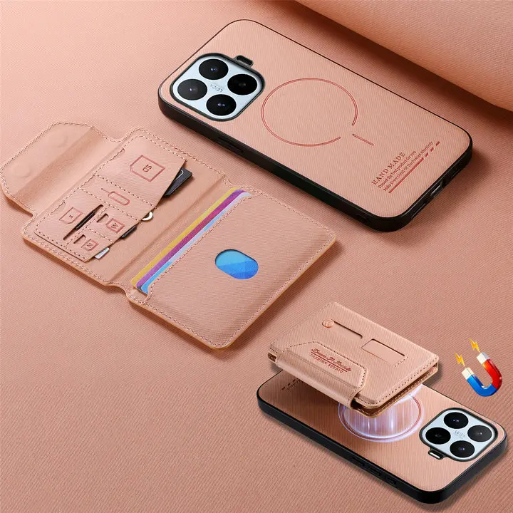 Premium Detachable Leather Wallet Magnet Case 5G Compatible
