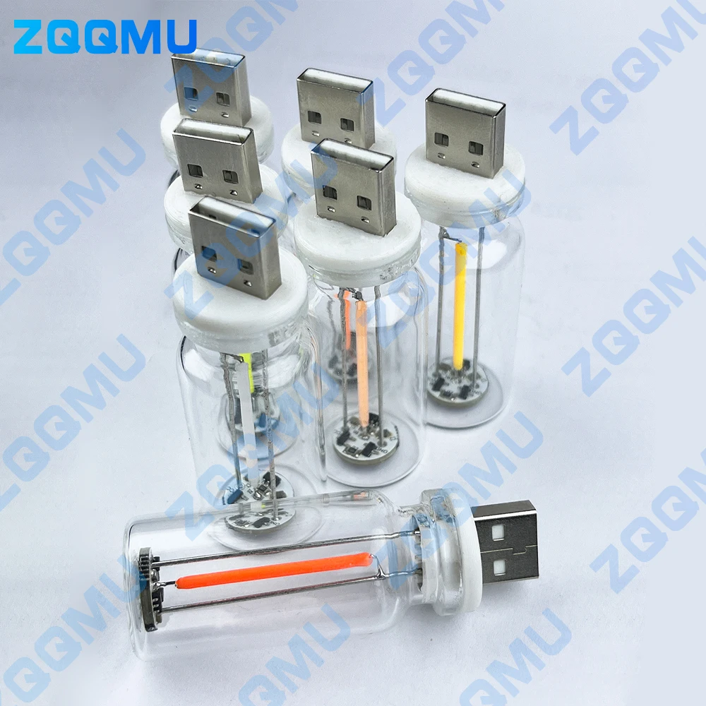 USB 터치 컨트롤 LED 야간 조명 분위기 조명 에디슨 전구 백열 램프 LED 필라멘트 전구 침실 장식