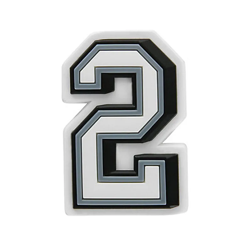 Shoe Charms Angle Number for Crocs Accessories Lucky Charm Clogs Badge Unisex Clogs Buckle Kids Pins Decoration Jeans Gift