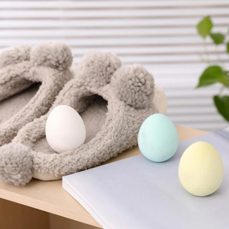 Deodorante in Diatomite a Forma di Uovo, Assorbitore di Umidità e Odori per Frigorifero e Cucina, Elimina Odori di Pesce e di Muffa - immagine 5